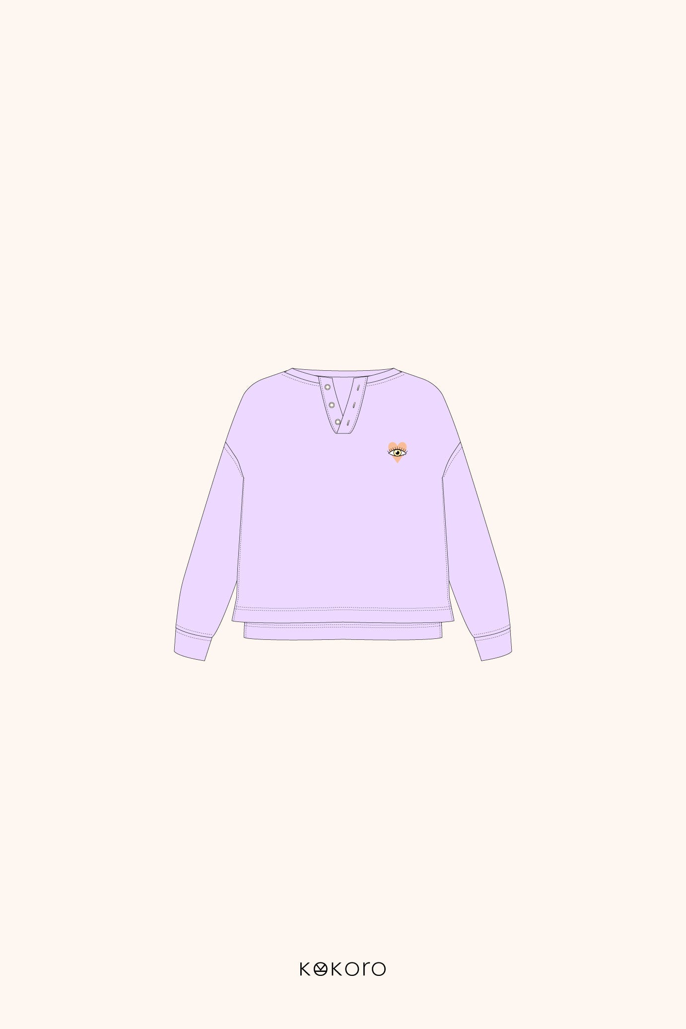 Longsleeve "Ich sehe mit dem Herzen" - Eye (I) love