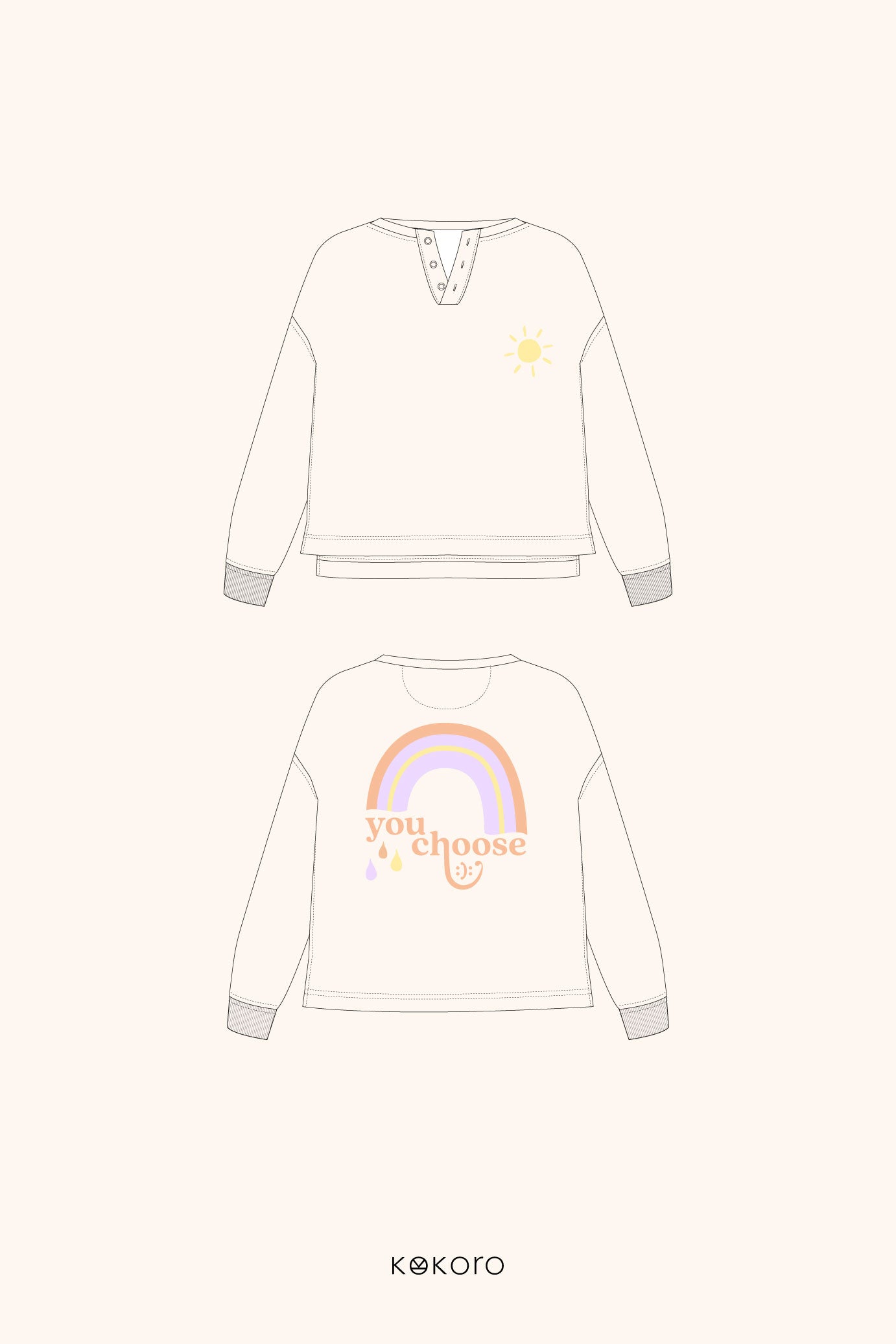 Longsleeve "You choose :):" - Deine Wahl: Sonne, Regen & alles dazwischen
