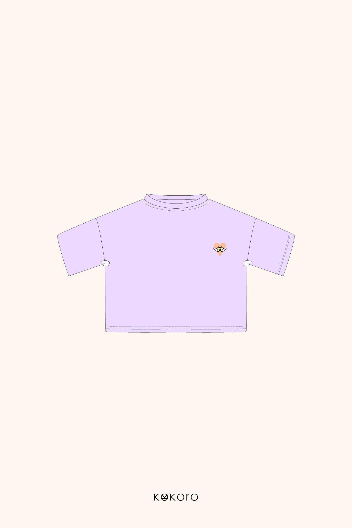 T-Shirt "Ich sehe mit dem Herzen" - Stickdesign für Kinderherzen